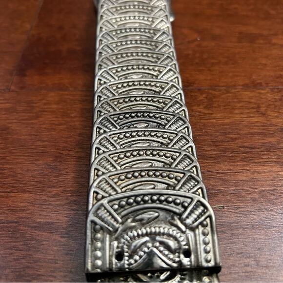 Vintage Silver and Rhinestone Embellished Stretchy Belt main image 7
